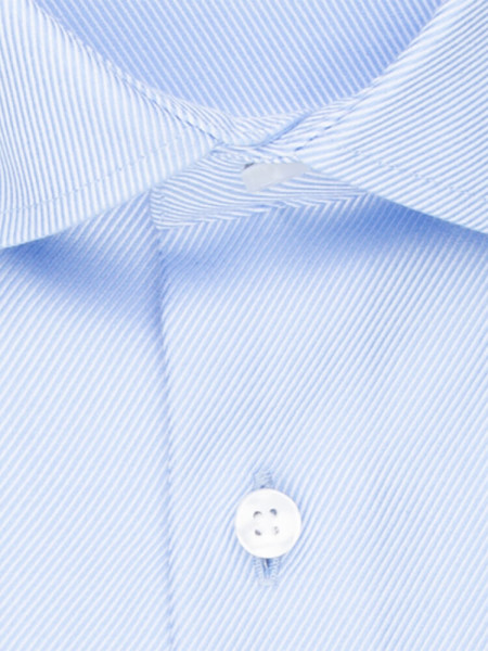 SEIDENSTICKER Slim Fit Hemd Hellblau Business Kent Twill - Ansicht 2