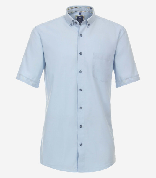 Redmond Hemd REGULAR FIT FEIN OXFORD hellblau mit Button Down Kragen in klassischer Schnittform