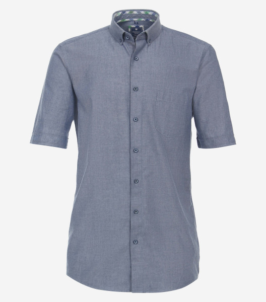 Redmond Hemd REGULAR FIT FEIN OXFORD dunkelblau mit Button Down Kragen in klassischer Schnittform