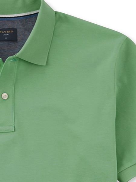 OLYMP Poloshirt Grün Piqué