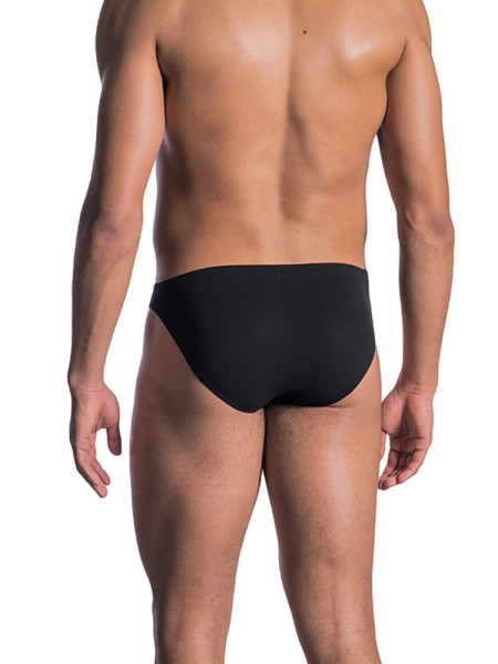 OLAF BENZ Regular Fit Schwarz Microfaser