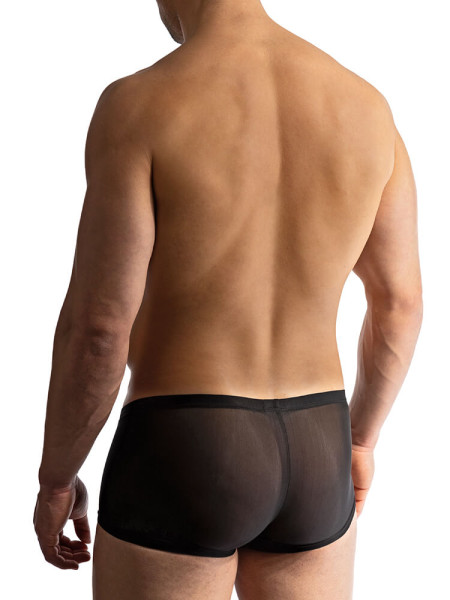 MANSTORE Regular Fit Schwarz Microfaser