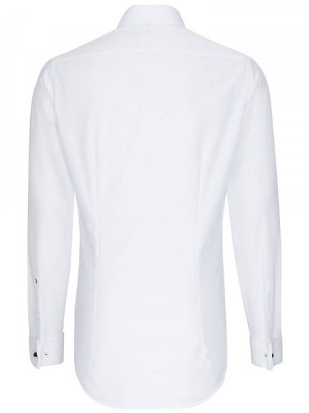SEIDENSTICKER Slim Fit Hemd Weiß Business Kent Popeline