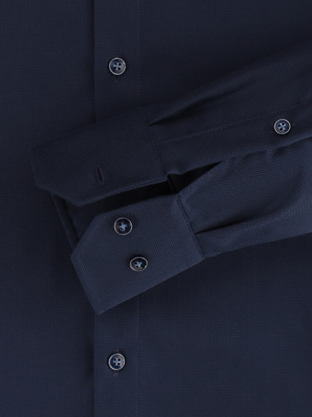 VENTI Regular Fit Hemd Dunkelblau Kent Struktur - Ansicht 2