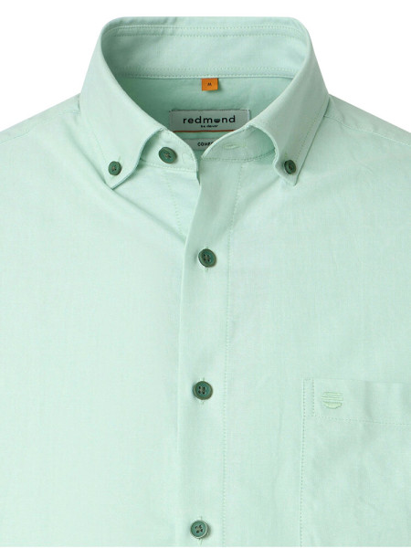 REDMOND Regular Fit Hemd Grün Button-Down Fein Oxford - Ansicht 1