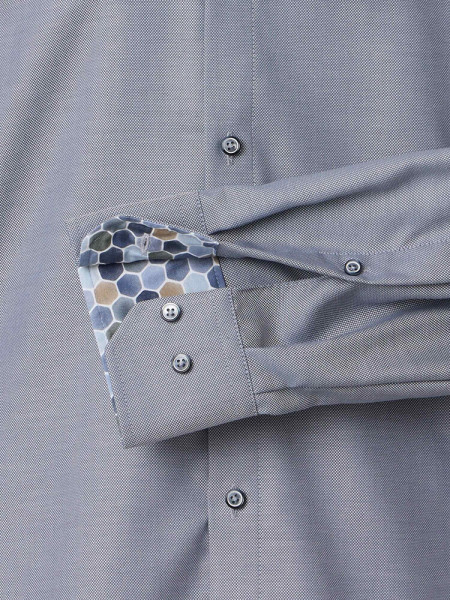 VENTI Regular Fit Hemd Anthrazit Kent Popeline - Ansicht 2