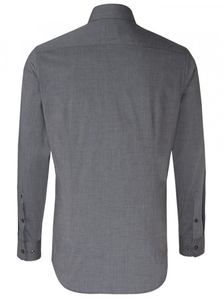 SEIDENSTICKER Tailored Fit Hemd Anthrazit Business Kent Fil à Fil
