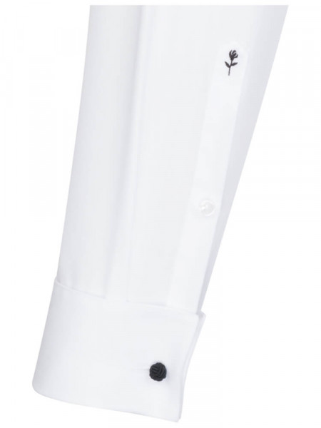 SEIDENSTICKER Regular Fit Hemd Weiß Business Kent Popeline - Ansicht 1