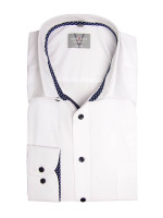 Marvelis Hemd COMFORT FIT UNI POPELINE weiss mit New Kent Kragen in klassischer Schnittform