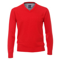 Redmond Pullover rot in klassischer Schnittform