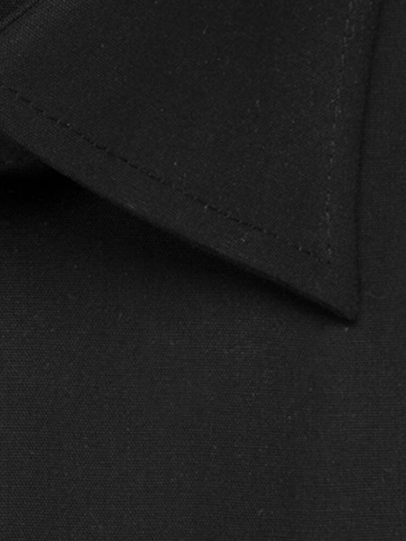 SEIDENSTICKER Regular Fit Hemd Schwarz Business Kent Popeline - Ansicht 3