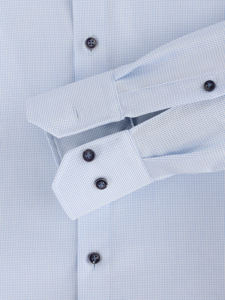 VENTI Regular Fit Hemd Hellblau Kent Struktur - Ansicht 2