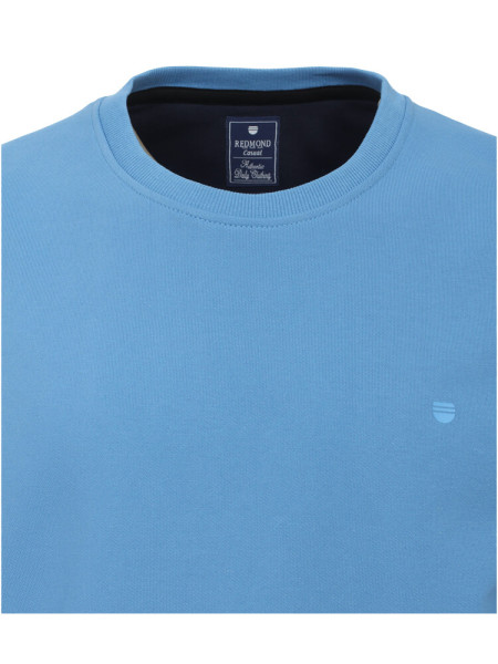 Pull Redmond REGULAR FIT SWEAT bleu clair avec col Col rond en coupe classique