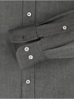 Redmond Hemd REGULAR FIT FEIN OXFORD schwarz mit Button Down Kragen in klassischer Schnittform