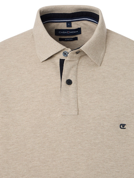 CASAMODA Poloshirt Hellbeige Extrafeine Qualität - Ansicht 1