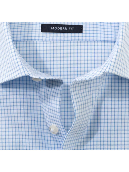 OLYMP Regular Fit Hemd Hellblau Global Kent Twill