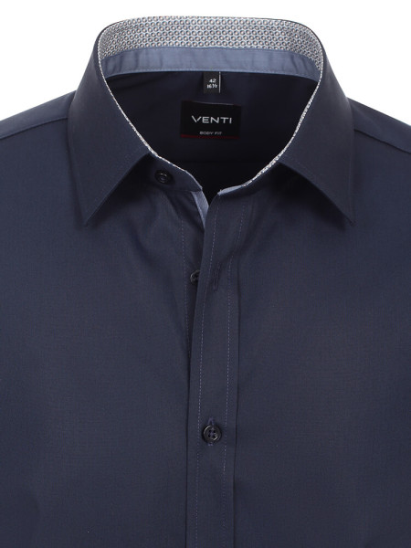VENTI Slim Fit Hemd Marine Kent Easy Care  - Ansicht 1
