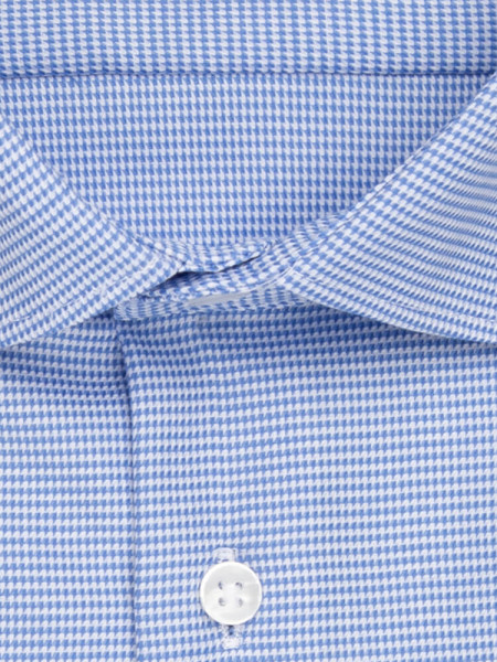 SEIDENSTICKER Tailored Fit Hemd Hellblau New Kent Struktur - Ansicht 1