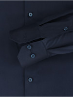 Redmond Hemd COMFORT FIT UNI POPELINE dunkelblau mit Kent Kragen in klassischer Schnittform