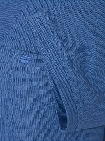 REDMOND Poloshirt Rauchblau Piqué - Ansicht 2