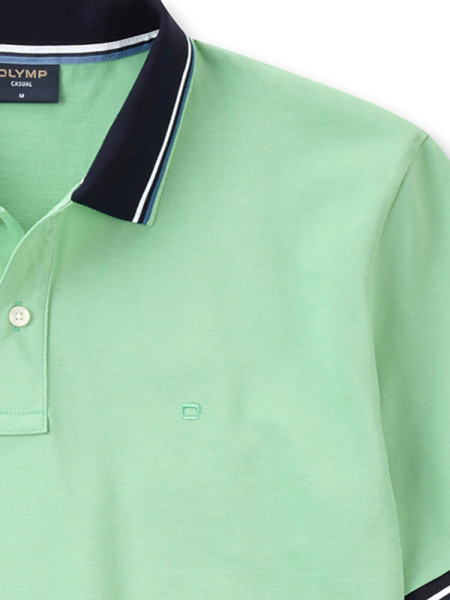 OLYMP Poloshirt Grün Piqué