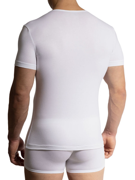 OLAF BENZ Regular Fit Weiß Feinripp