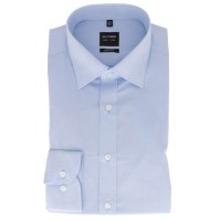 OLYMP Level Five body fit Hemd CHAMBRAY hellblau mit New York Kent Kragen in schmaler Schnittform