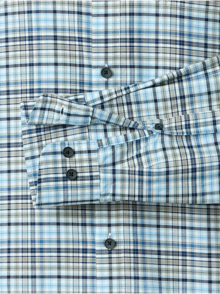 REDMOND Comfort Fit Hemd Hellblau Button-Down Fein Oxford - Ansicht 2